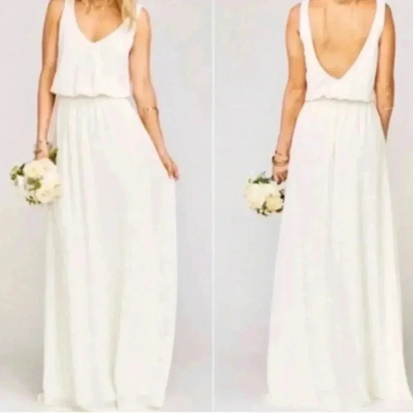 Show Me Your MUMU Blue Maxi Dress. Size: XL - Picture 2 of 12